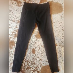 CVG Black Ribbed Legging Large
